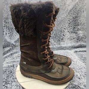 MERRELL Decora Prelude Winter Snow Boot Waterproof Faux Fur Tall 200g Women's 7